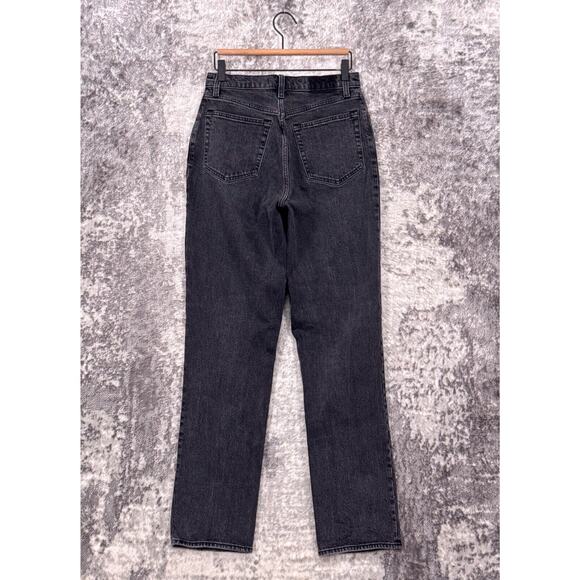 Abercrombie & Fitch Jeans 28 / 6L Womens 90s Straight Curve Love Black Denim - Picture 2 of 7